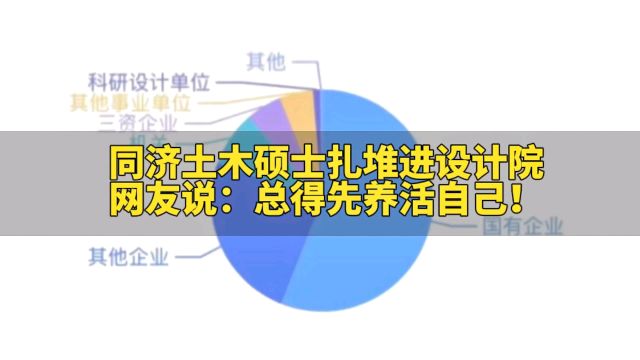 同济土木硕士扎堆进设计院,网友说:总得先养活自己!