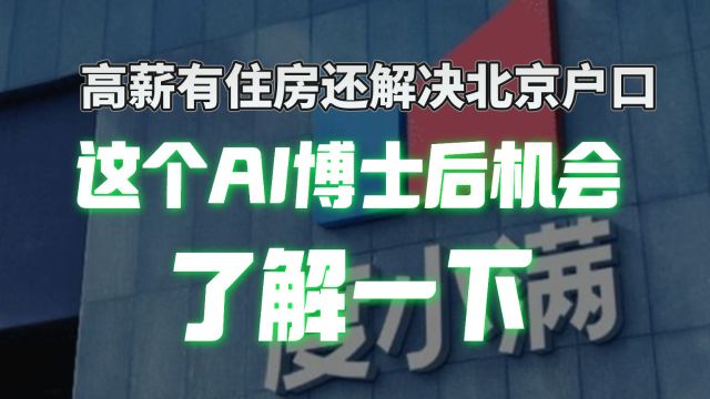 大佬带队做AI大模型,科研人的梦中情司开启博士后招募计划