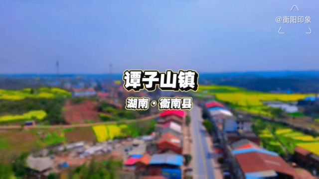 谭子山镇,湖南省衡阳市衡南县,原创航拍摄影视频.