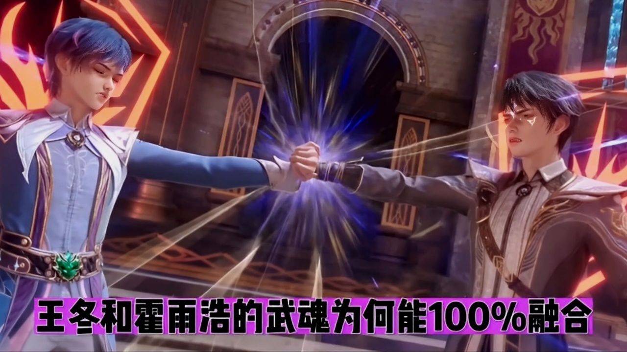 霍雨浩和王冬的武魂融合技为什么能100%融合?_腾讯视频