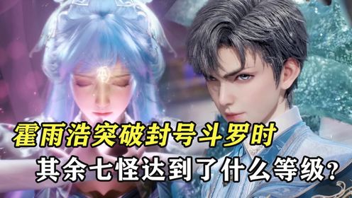 绝世唐门原著:霍雨浩突破封号斗罗时,其余史莱克七怪是什么等级?_动漫_高清完整版视频在线观看_腾讯视频
