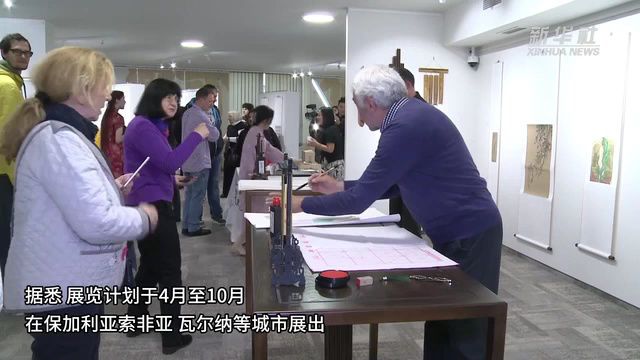 “兰亭ⷩ›…集”中国书法主题活动发布会在保加利亚举办