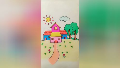 画回家的路#简笔画