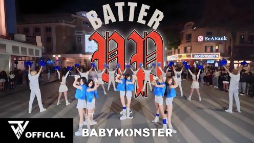 越南女孩街头挑战：The Will5's Girls《BATTER UP》一次拍摄，BABYMONSTER热曲翻跳！