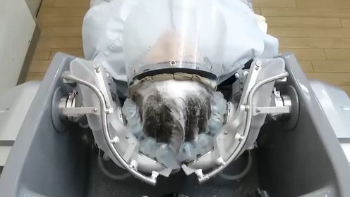 国外发明全自动洗头机,躺着不动就能洗头,专为懒人设计!
