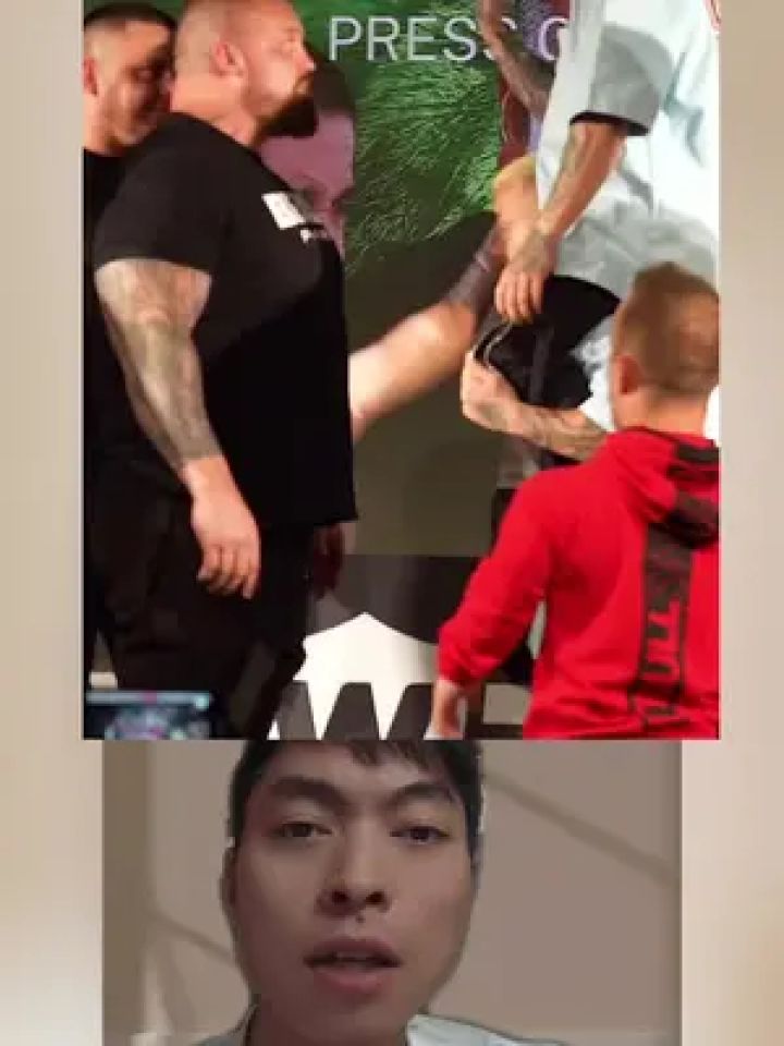 大力士艾迪霍尔一挑二 #格斗