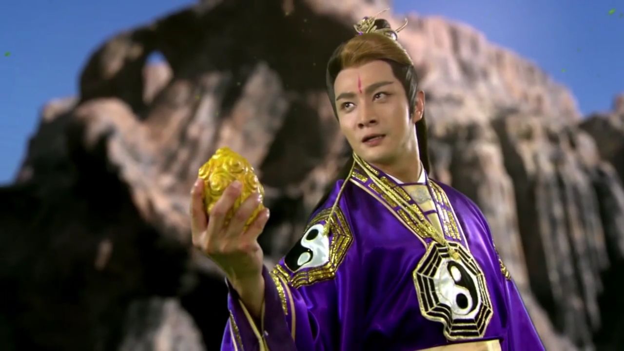 申公豹和姜子牙争夺七窍玲珑果