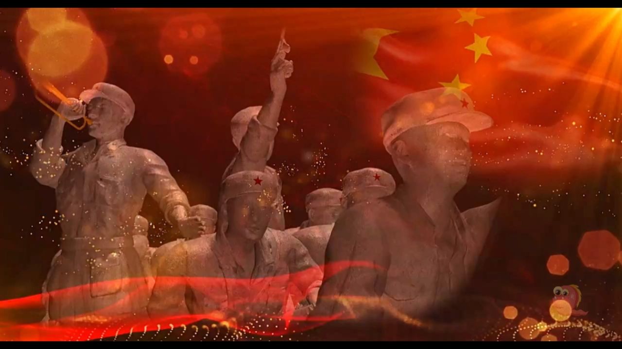 绣红旗 歌曲红岩革命经典红歌表舞台演出节目大屏幕高清led背景视频