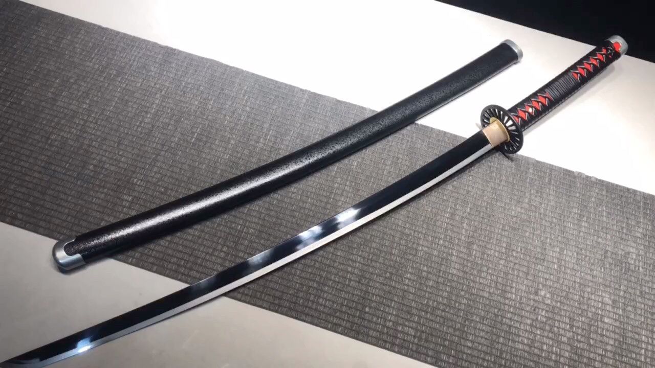 鬼灭之刃炭治郎同款一比一金属还原日轮刀