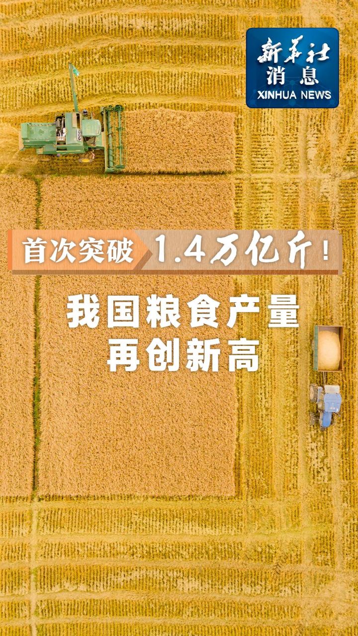 4万亿斤!我国粮食产量再创新高