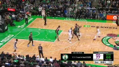 《波士顿凯尔特人》【回放】NBA常规赛：热火vs凯尔特人第3节英文原声回放