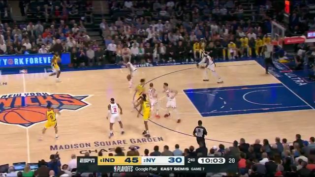 NBA季后赛：步行者vs尼克斯G7英文原声全场回放