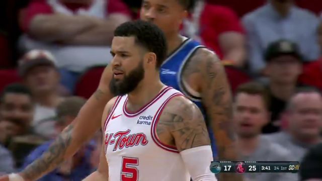 NBA常规赛：魔术vs火箭第1节英文原声回放