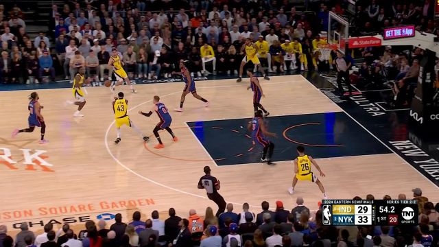 NBA季后赛：步行者vs尼克斯第1节中文解说回放