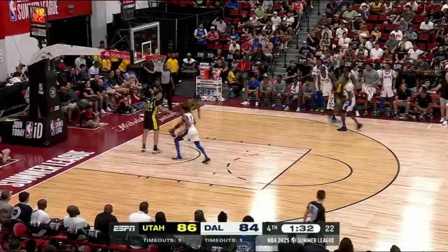 NBA夏季联赛：爵士vs独行侠第4节英文原声回放