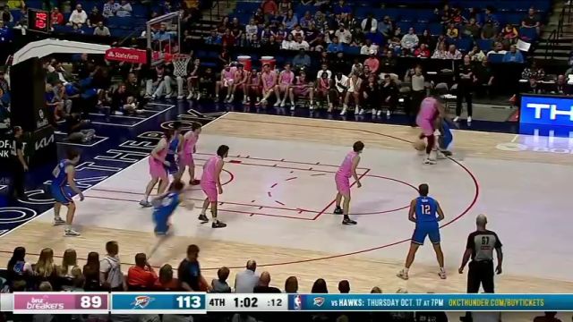 新西兰破坏者vs雷霆第4节中文解说回放