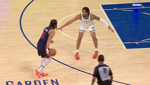 《NBA全场集锦》关键时刻挺身而出！布伦森闪转腾挪急停跳投打进还有加罚