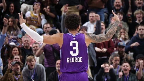 《NBA全场集锦》【球星】乔治vs湖人集锦 全场20分送出10记助攻盘活球队进攻