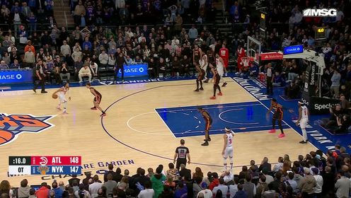 《NBA全场集锦》关键时刻方显英雄本色！布伦森炸球后撤命中中距离终结比赛
