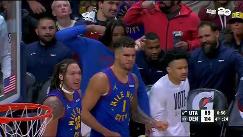 "Denver Nuggets" NBA Regular Season: Jazz vs Nuggets 4th Quarter Chinese Commentary Replay