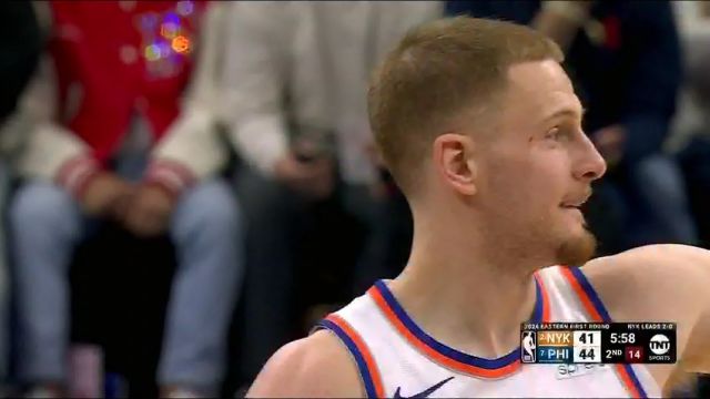NBA季后赛：尼克斯vs76人第2节英文原声回放