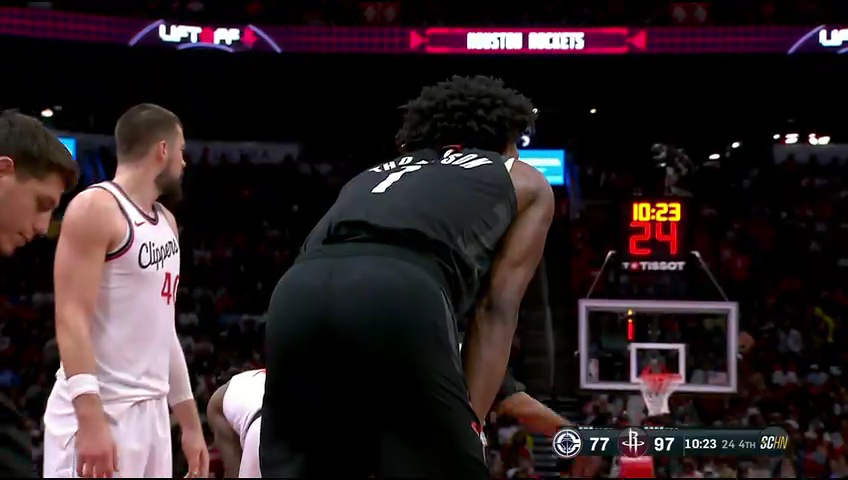 快船vs火箭 NBA杯小组赛：快船vs火箭第4节英文原声回放