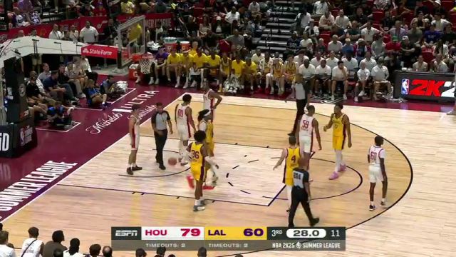 NBA夏季联赛：火箭vs湖人中文解说全场回放