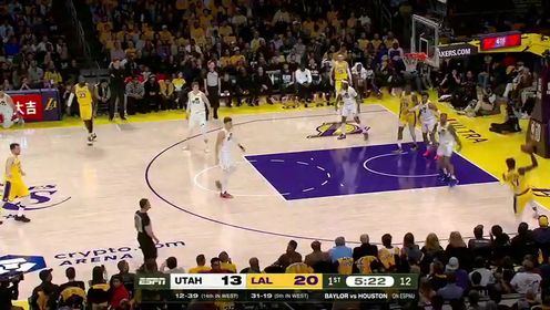 《洛杉矶湖人》【回放】NBA常规赛：爵士vs湖人英文原声全场回放