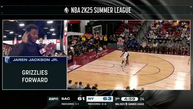 NBA夏季联赛：国王vs尼克斯第3节英文原声回放