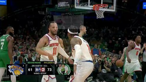 《波士顿凯尔特人》NBA季后赛：尼克斯vs凯尔特人G2第3节英文原声回放
