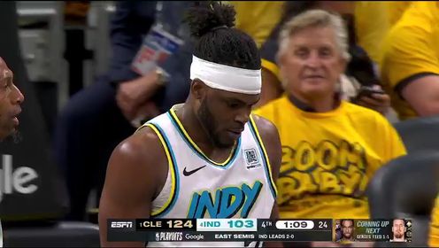 《NBA全场集锦》【回放】骑士vs步行者G3第4节英文原声回放