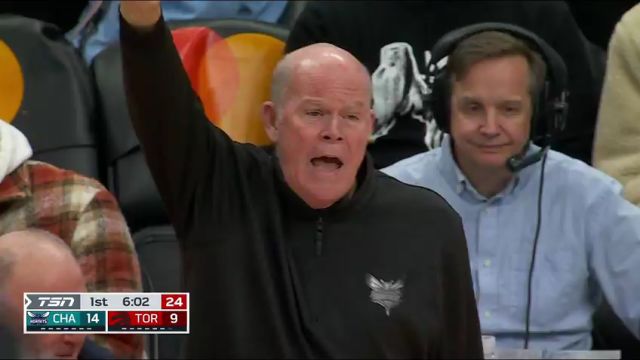 黄蜂vs猛龙第1节英文原声回放