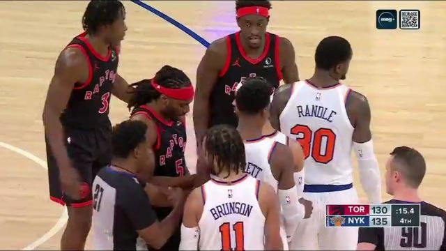 NBA常规赛：猛龙vs尼克斯第4节中文解说回放