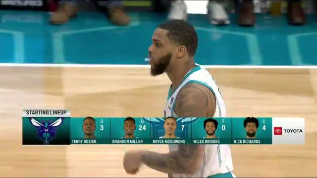 NBA常规赛国王vs黄蜂第1节英文原声回放