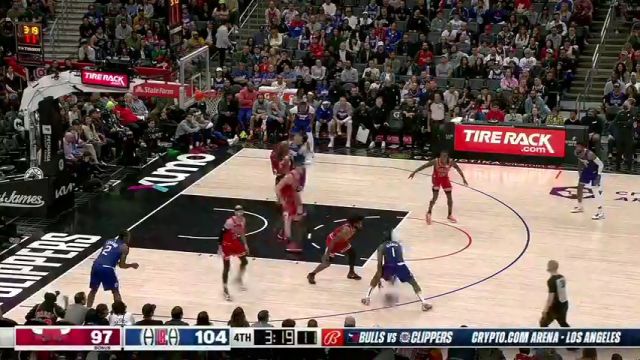 公牛vs快船第4节英文原声回放