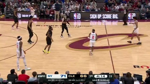 NBA常规赛：尼克斯vs骑士第3节中文解说回放