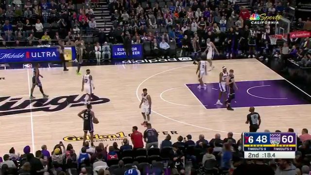 76人vs国王英文原声全场回放