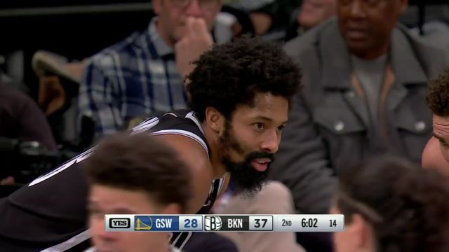 NBA常规赛：勇士vs篮网第2节英文原声回放