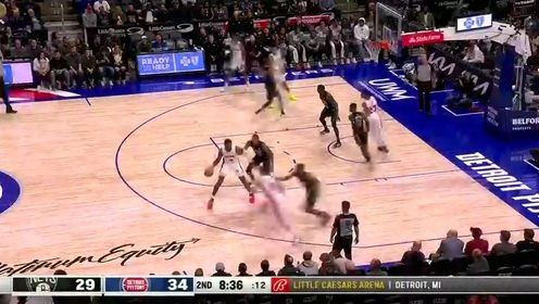 《NBA全场集锦》【回放】篮网vs活塞第2节英文原声回放
