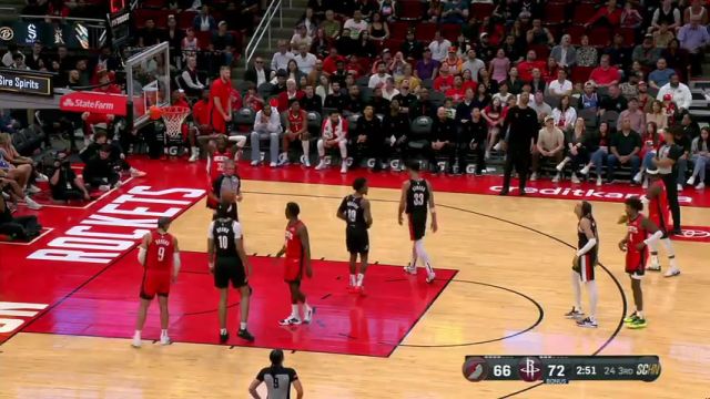 NBA常规赛：开拓者vs火箭第3节英文原声回放