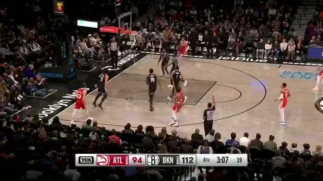 NBA常规赛：老鹰vs篮网第4节中文解说回放