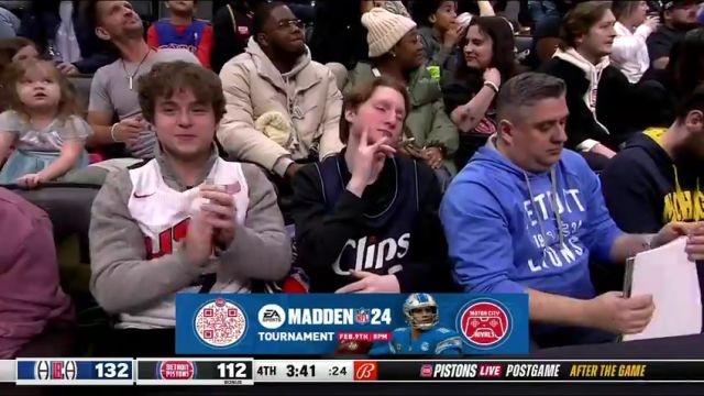 NBA常规赛：快船vs活塞英文原声全场回放