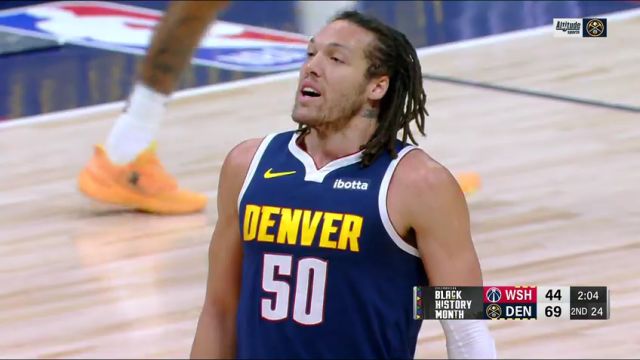 NBA常规赛：奇才vs掘金第2节英文原声回放