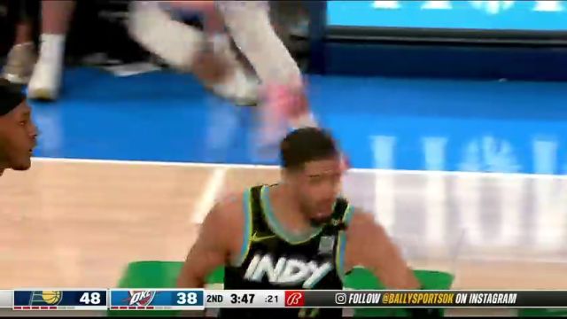 传的再高也能进 哈利空抛皮球助飞托平腾空炸扣