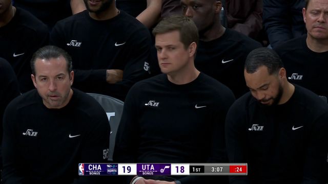 NBA常规赛：黄蜂vs爵士第1节中文解说回放