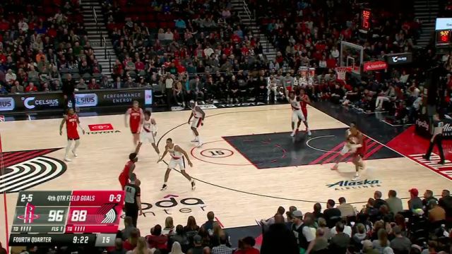 NBA常规赛：火箭vs开拓者第4节中文解说回放