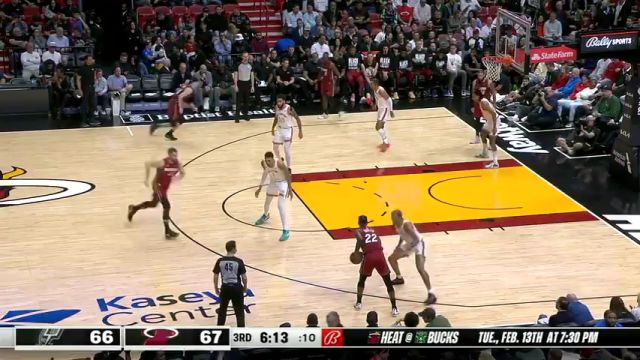 马刺vs热火第3节中文解说回放