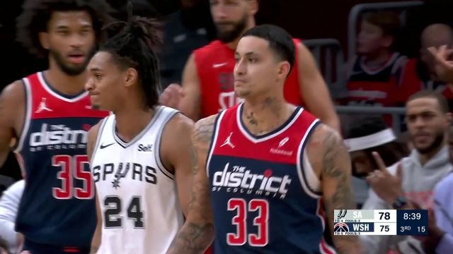 回顾奇才vs马刺近期交手记录 文班能否坐镇主场成功取胜