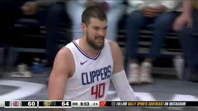 NBA常规赛：快船vs灰熊第3节英文原声回放