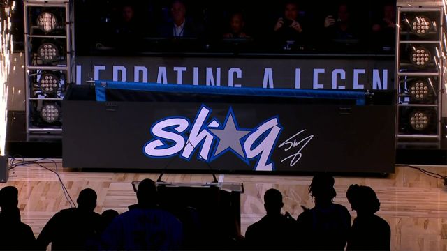 伟大无需多言！大鲨鱼奥尼尔魔术32号球衣退役点燃全场